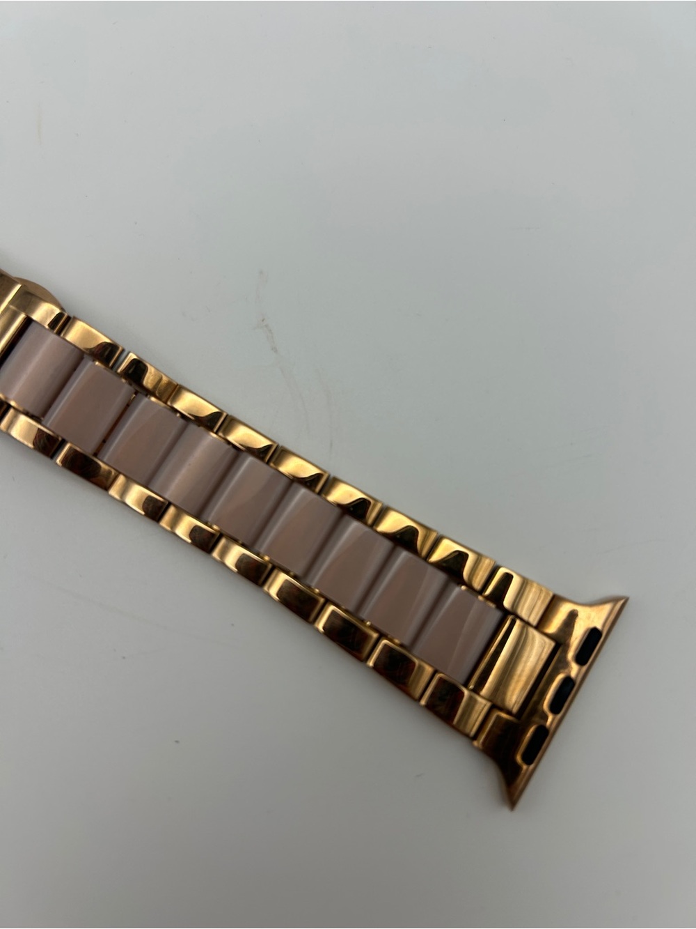 Apple Watch Gold Tone & Blush Pink Link Bracelet Band